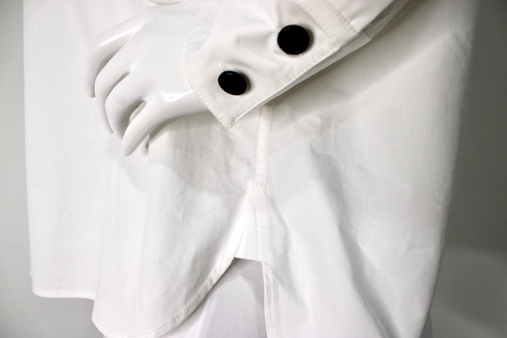 Khaite White Missa Cotton Oversized Button-Up Shirt