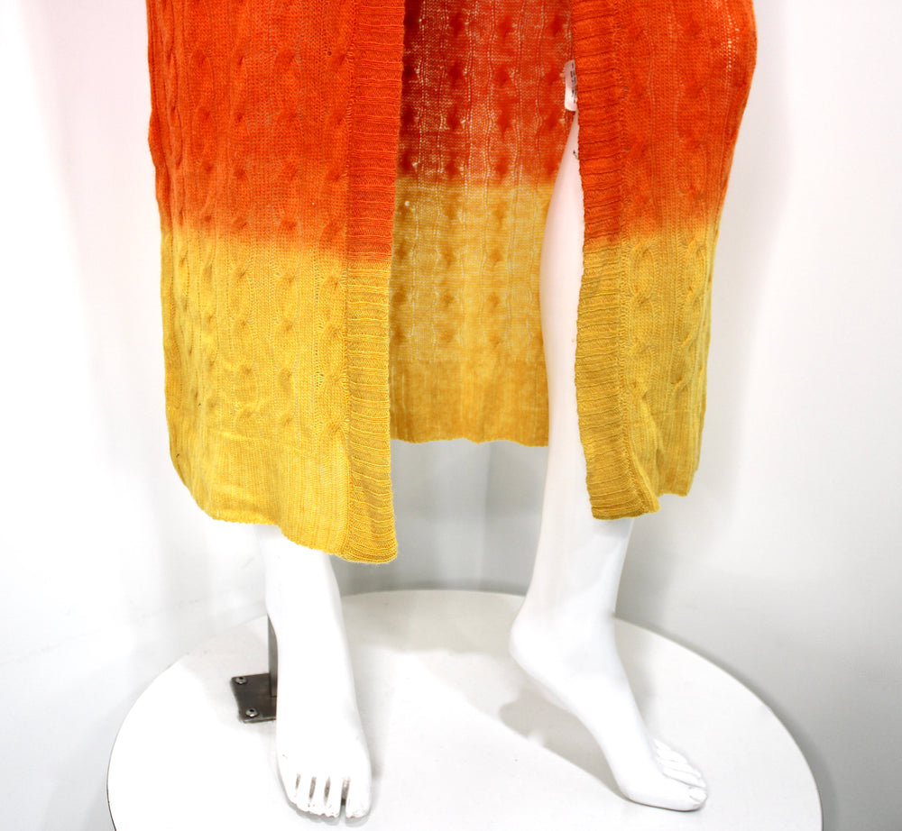 Etro Wool Multicolor Ombre Duster Cardigan