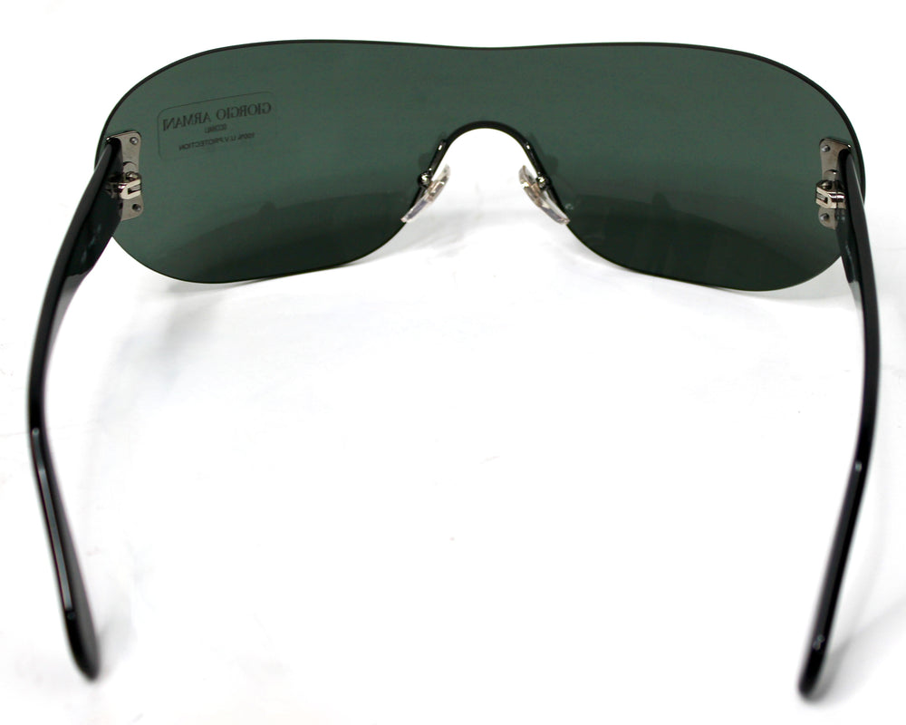 Giorgio Armani Oversized Frameless Blue Tinted Sunglasses circa