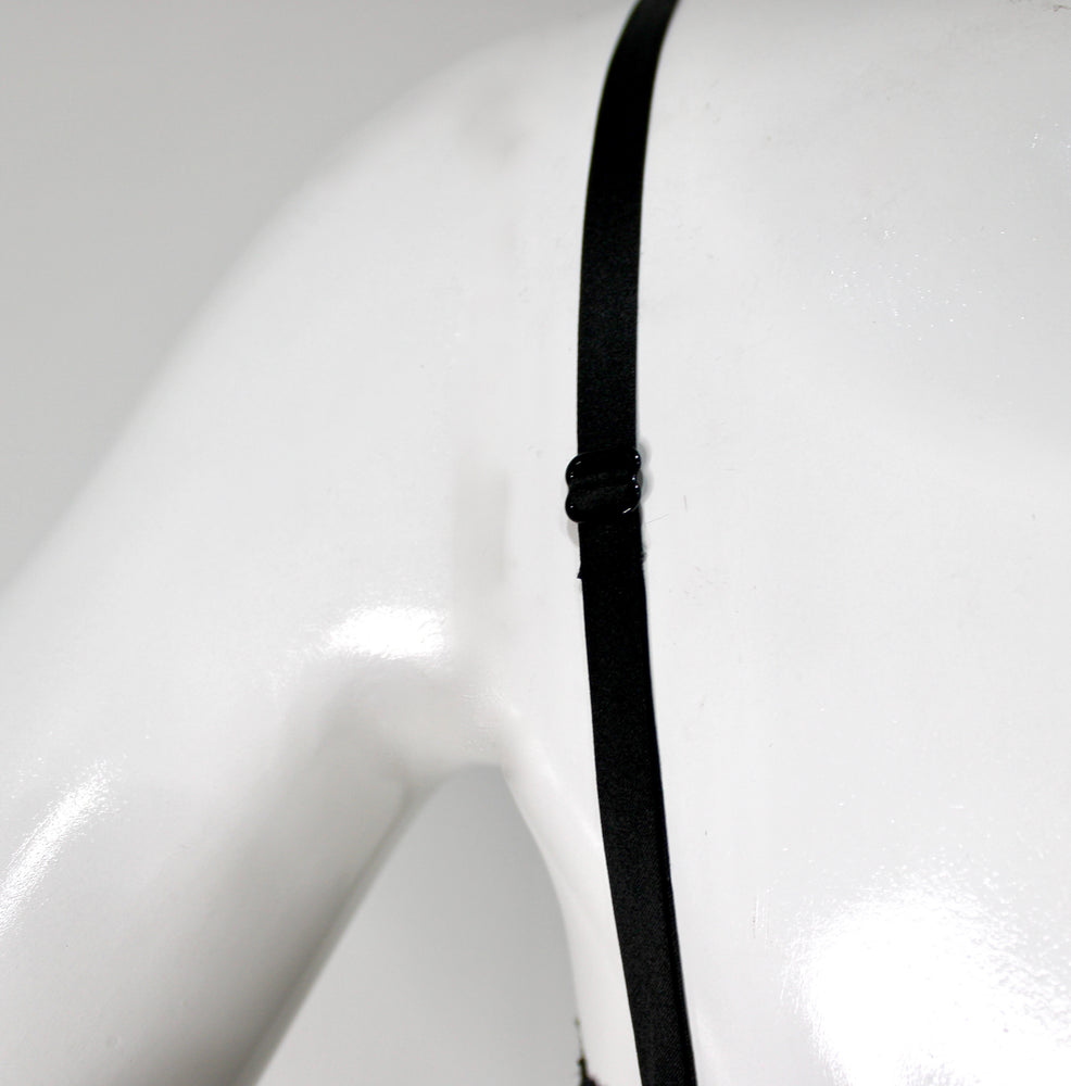 Dolce & Gabbana Black Lace Longline Bralette