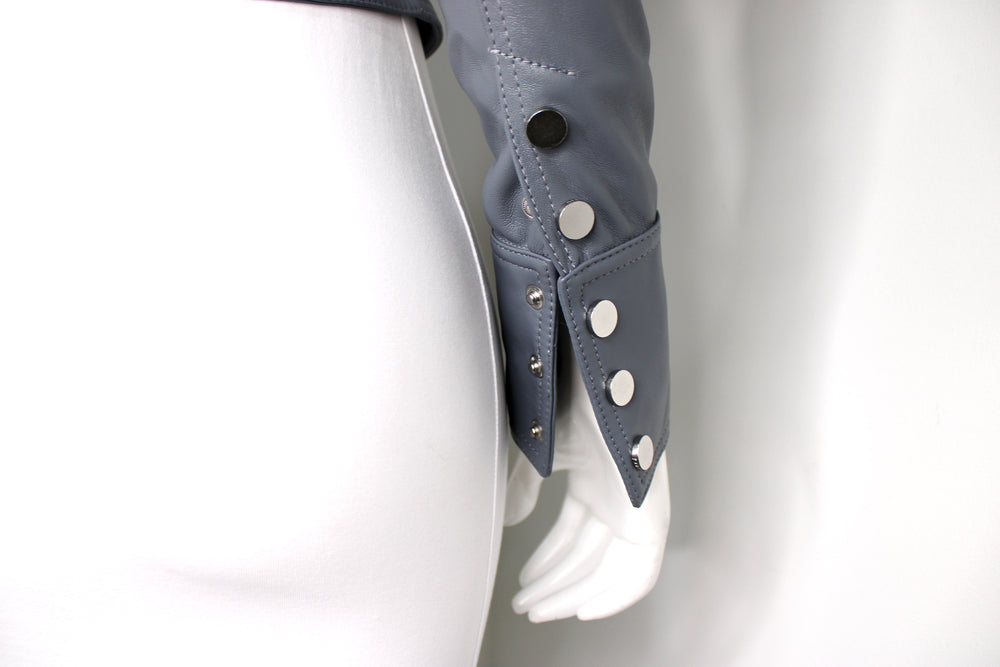 Jonathan Simkhai Grey Faux Leather Jacket