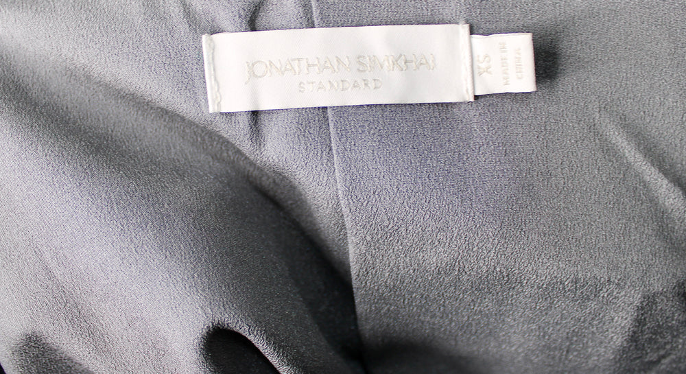 Jonathan Simkhai Grey Faux Leather Jacket