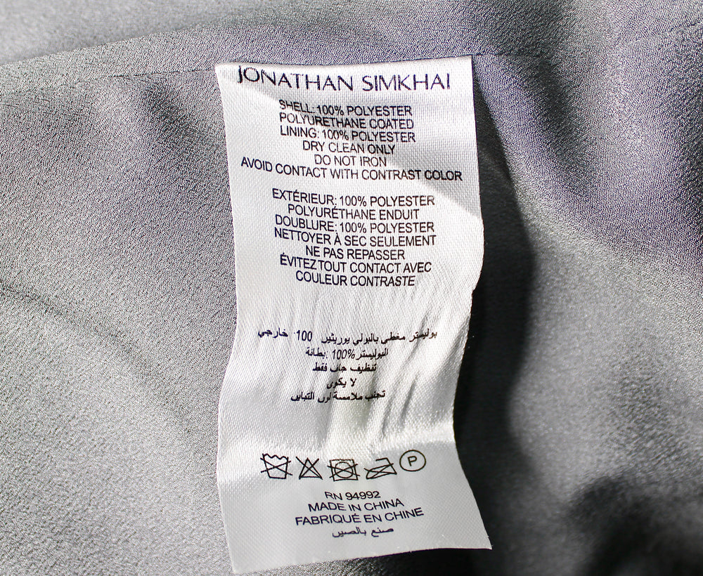 Jonathan Simkhai Grey Faux Leather Jacket