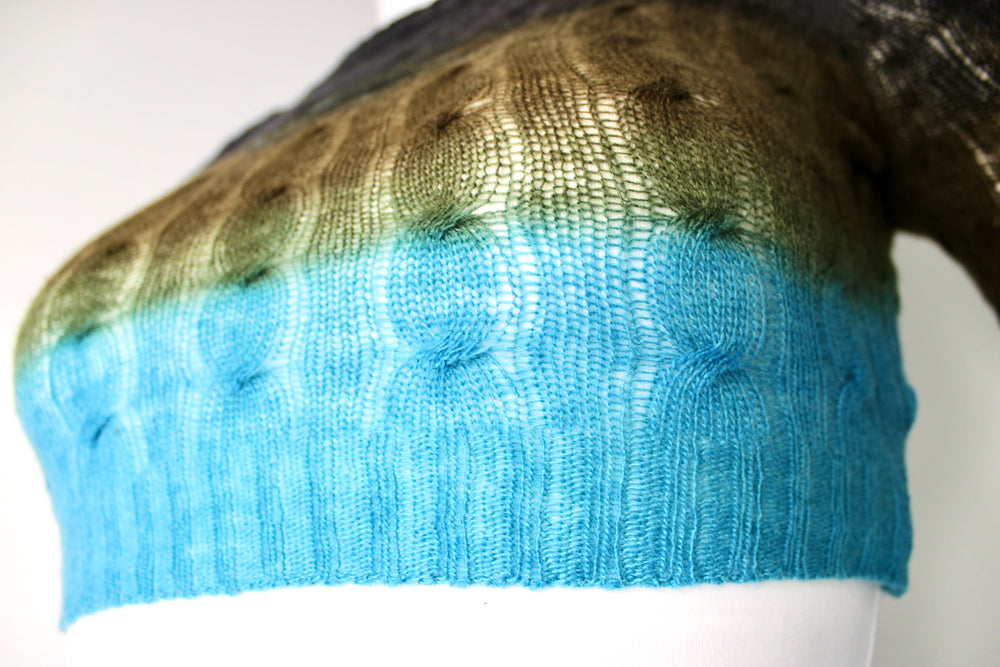 Etro Wool Multicolor Ombre Cropped Sweater