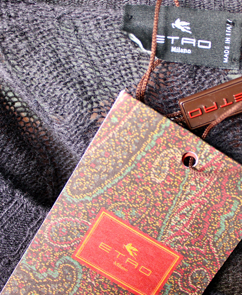 Etro Wool Multicolor Ombre Cropped Sweater