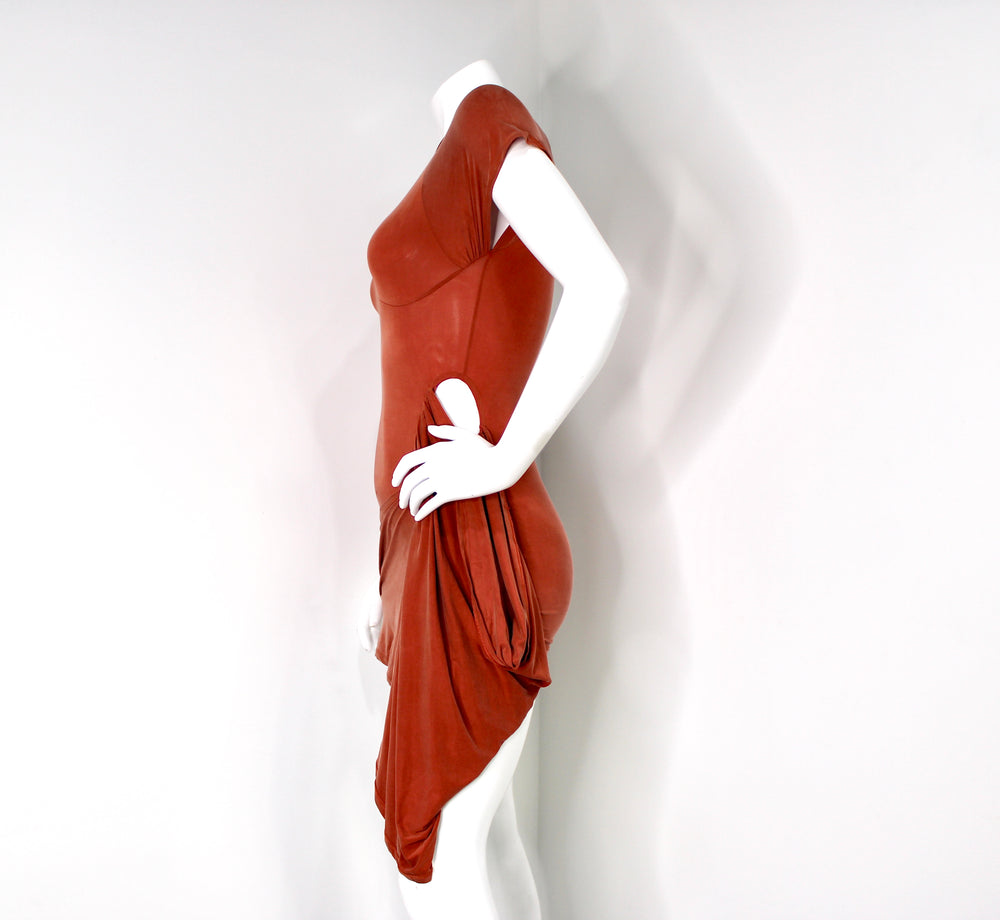 Jacquemus Burnt Orange Mini Dress