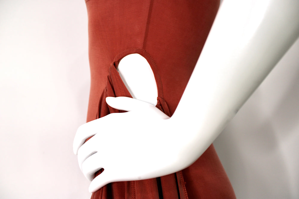 Jacquemus Burnt Orange Mini Dress