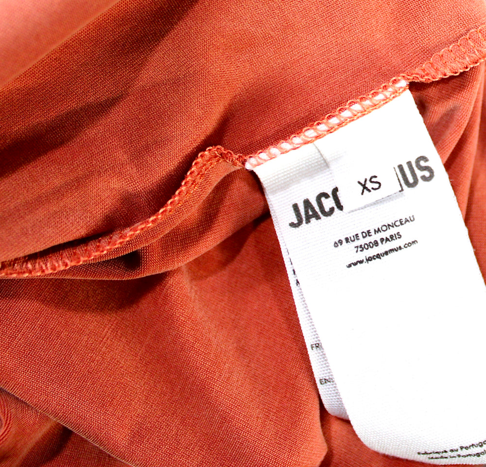 Jacquemus Burnt Orange Mini Dress