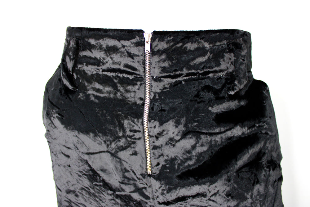 Proenza Schouler Black Velvet Wide Leg Trousers