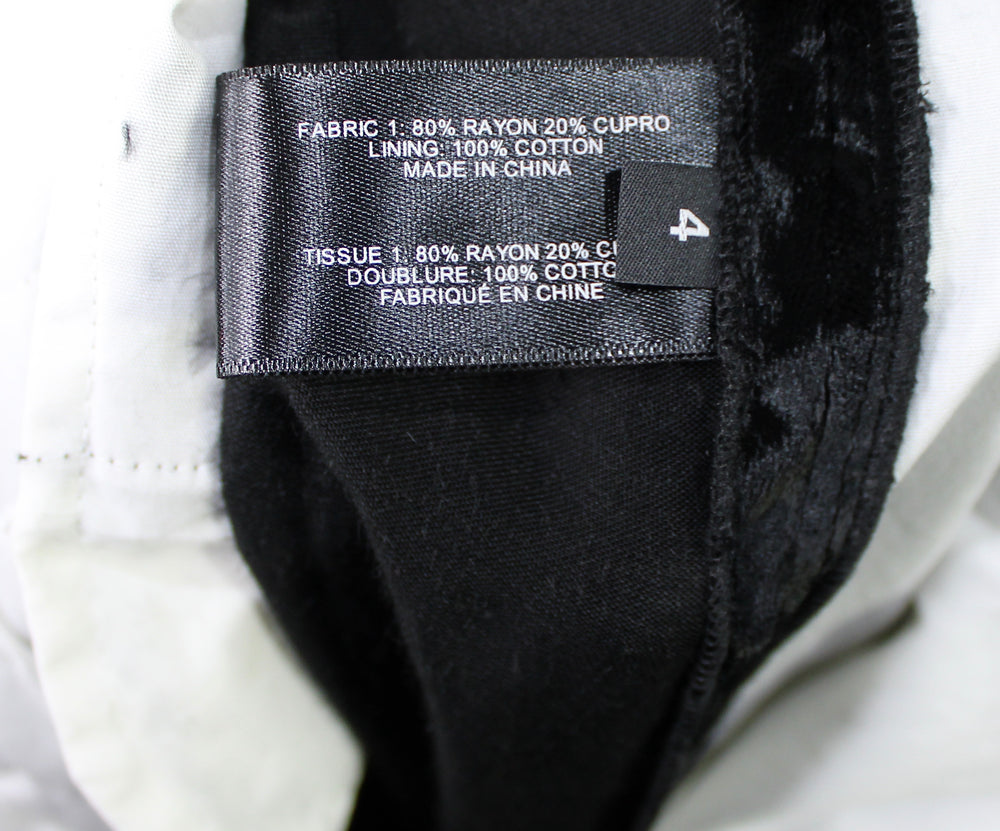 Proenza Schouler Black Velvet Wide Leg Trousers