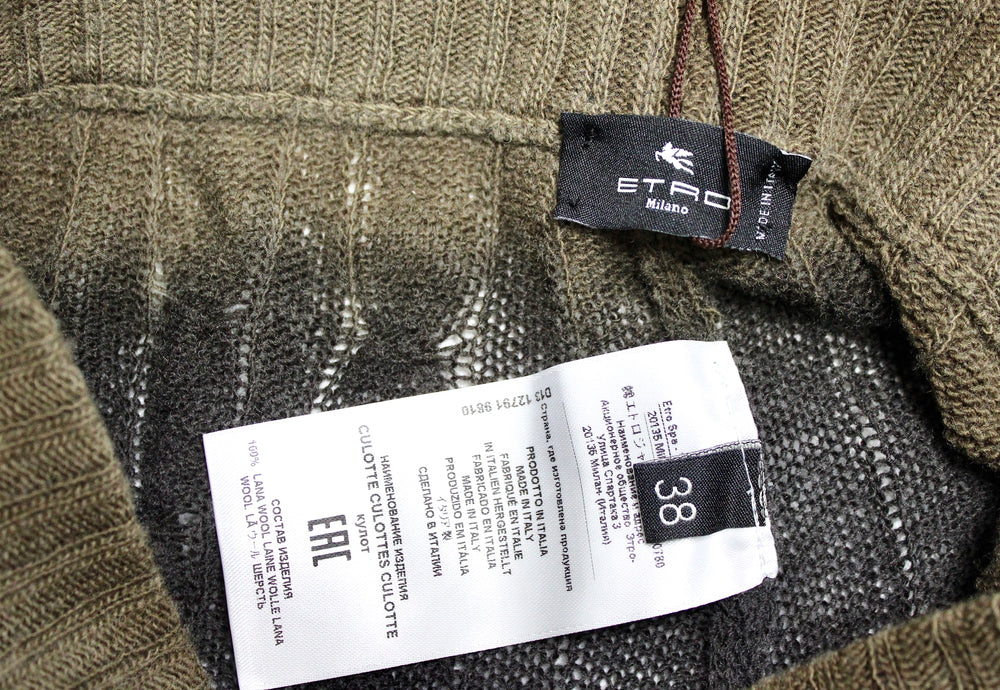 Etro Wool Knit Ombre Micro Shorts