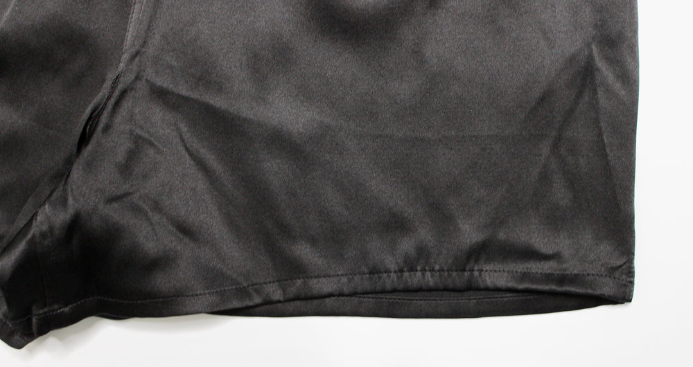 Tom Ford Black Silk Satin Boxer Shorts