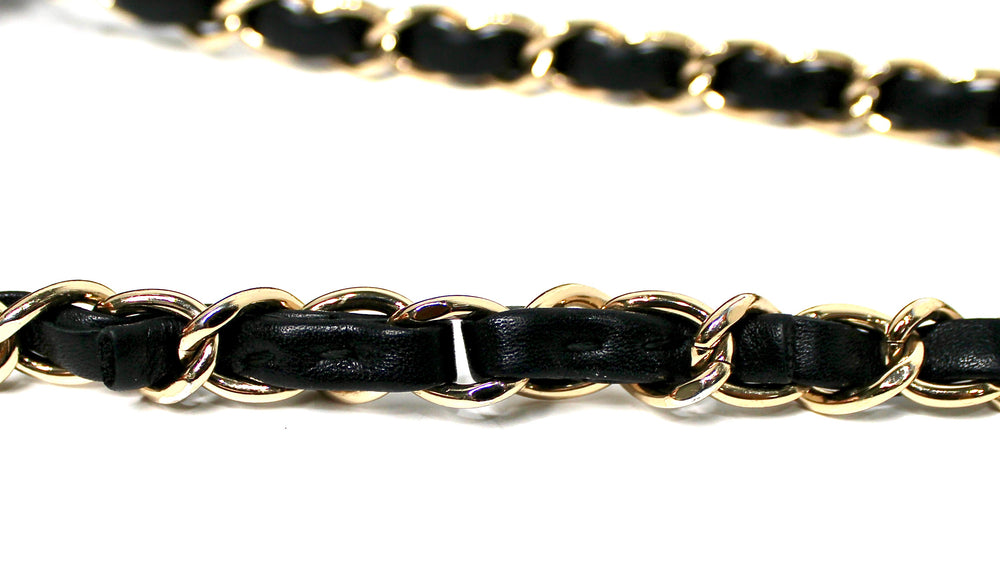 Chanel Black Chevron Calfskin Statement Flap Bag circa 2019