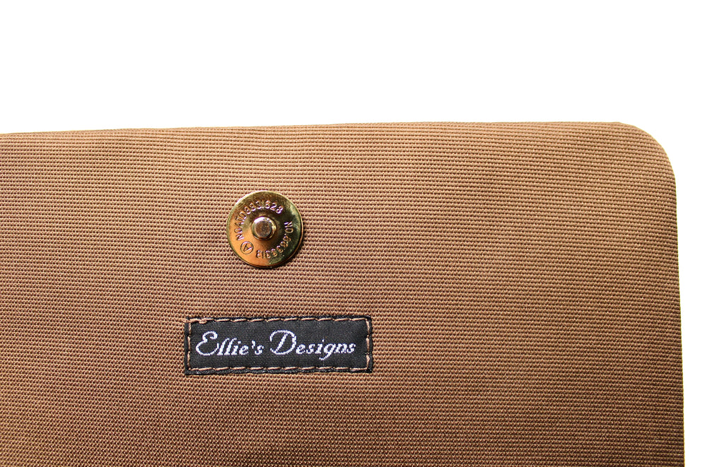 Tan Lizard Embossed Suede & Bone Bead Style Handbag circa 1960s