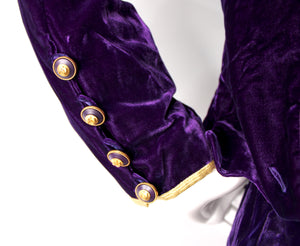 Chanel Purple Velvet Jacket & Skirt Set 1993A – Vintage by Misty