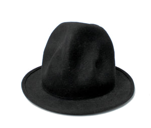 Vivienne Westwood Worlds End Black Wool Felt Mountain Hat