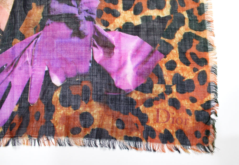 Jadore Dior Galliano ドラゴンプリント スカーフ John Galliano for Christian Dior Art Print Silk Scarf circa Y2K