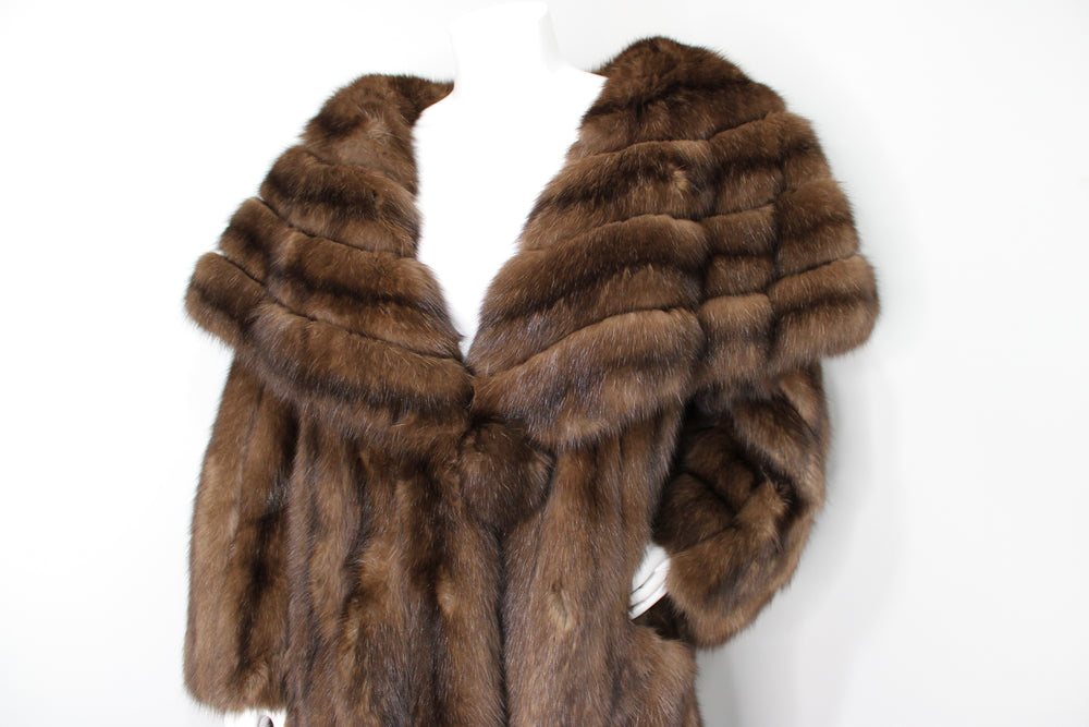 Scaasi Russian Sable Full-Length Fur Coat circa 1980s – Vintage by
