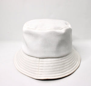 Chanel White Sequin Logo Cotton Denim Bucket Hat – Vintage by Misty