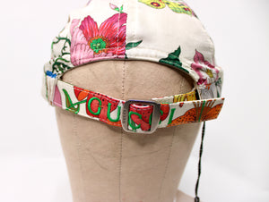 Gucci Floral Print & Green PVC Baseball Hat – Vintage by Misty