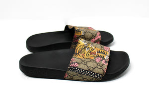 Gucci GG Monogram Bengal Print Slide Sandals