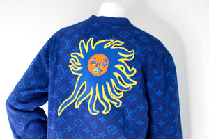 Louis Vuitton x Yayoi Kusuma Blue Monogram Sun Graphic Cardigan