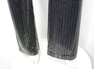 Balmain Black & Silver Beaded Sequin Embellished Jumpsuit