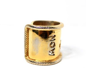 Karl Lagerfeld "Karl 4 Now" Gold-Tone Cuff Bracelet circa 1990s