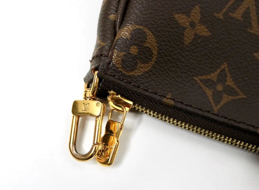 Louis Vuitton Monogram Multi Pochette Accessories With Green Strap