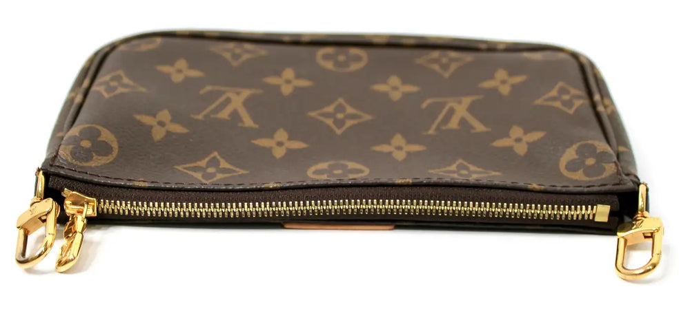 Louis Vuitton Monogram Multi Pochette Accessories With Green Strap