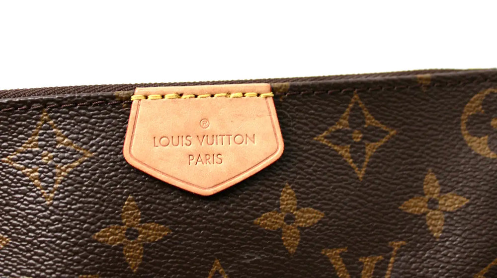 Louis Vuitton Monogram Multi Pochette Accessories With Green Strap