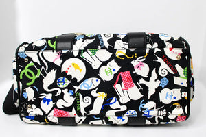 Chanel Canvas Quilted  Animals Motif Handbag circa 2006