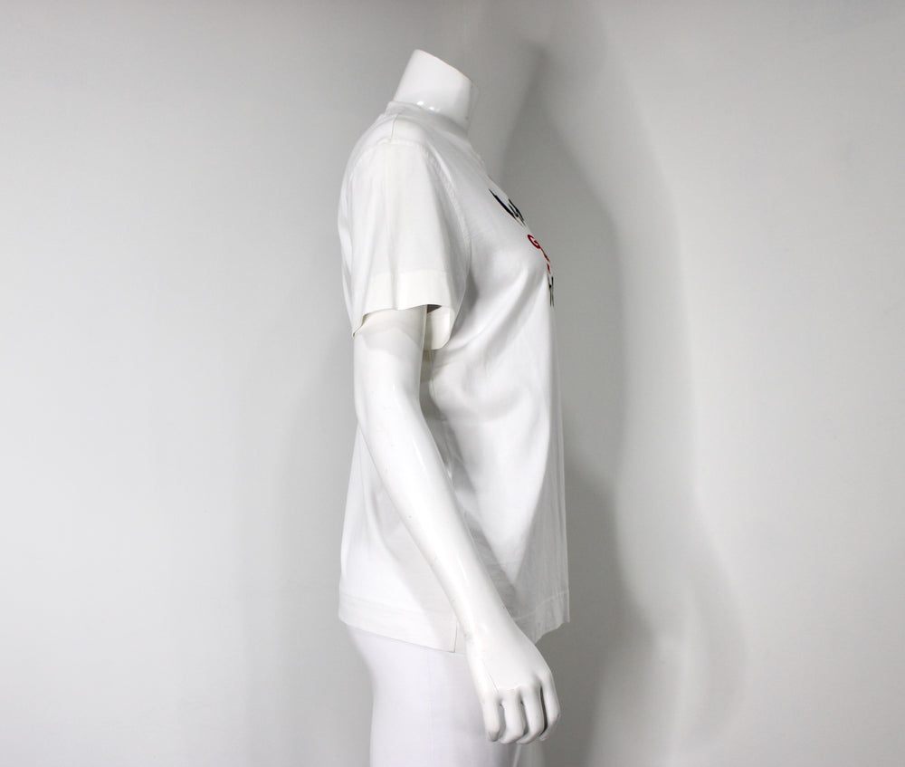 Givenchy Paris Purple Rose Print T-Shirt