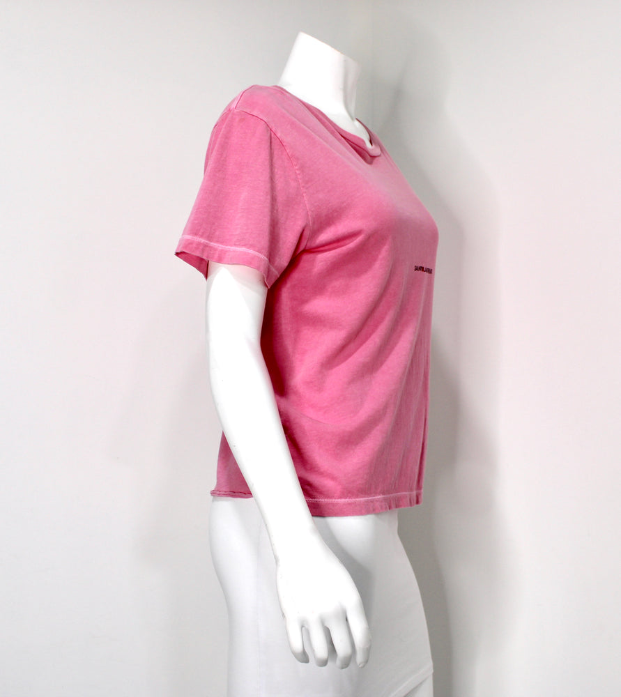 Saint Laurent Pink Cotton T-Shirt