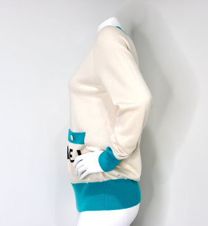 Chanel Cruise La Pausa Cashmere V-Neck Sweater circa 2019