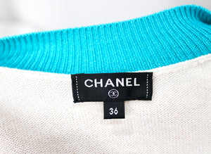 Chanel Cruise La Pausa Cashmere V-Neck Sweater circa 2019