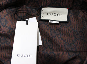 Gucci Multi-color Striped Floral Applique Knit Cardigan