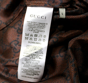 Gucci Multi-color Striped Floral Applique Knit Cardigan