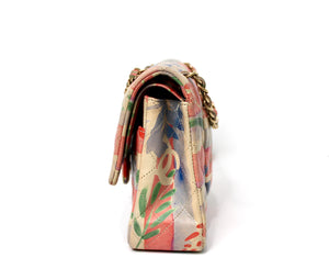 Chanel Medium Floral Lambskin Classic Double-Flap Handbag circa 2009-2010