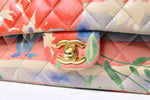Chanel Medium Floral Lambskin Classic Double-Flap Handbag circa 2009-2010