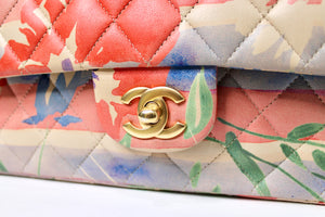 Chanel Medium Floral Lambskin Classic Double-Flap Handbag circa 2009-2010