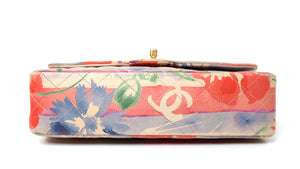Chanel Medium Floral Lambskin Classic Double-Flap Handbag circa 2009-2010