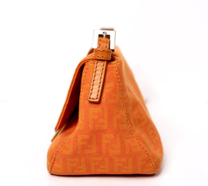 Fendi Orange Mini Mama Zucchino Baguette Bag circa Y2K