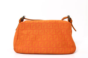 Fendi Orange Mini Mama Zucchino Baguette Bag circa Y2K
