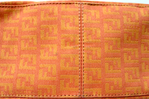 Fendi Orange Mini Mama Zucchino Baguette Bag circa Y2K