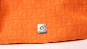 Fendi Orange Mini Mama Zucchino Baguette Bag circa Y2K