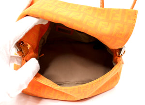 Fendi Orange Mini Mama Zucchino Baguette Bag circa Y2K