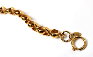 Chanel Gold-Tone Chain Link Bracelet With Interlocking CC Charm circa 1990s