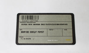 Fendi Orange Mini Mama Zucchino Baguette Bag circa Y2K
