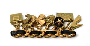Chanel Lucky Charms Matelasse Cocomark Brooch circa 1994